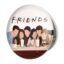 آینه جیبی خندالو طرح سریال فرندز  Friends مدل تاشو کد 3138