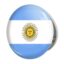 آینه جیبی خندالو طرح پرچم آرژانتین  مدل تاشو کد 1976