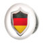 آینه جیبی خندالو طرح پرچم آلمان مدل تاشو کد 20655