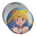 آینه جیبی خندالو مدل اوساگی تسوکینو انیمه سیلور مون Sailor Moon  کد 17446