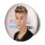 آینه جیبی خندالو طرح جاستین بیبر Justin Bieber مدل تاشو کد 2699