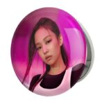آینه جیبی خندالو طرح جنی بلک پینک Black Pink مدل تاشو کد 14076