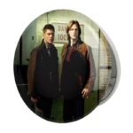 آینه جیبی خندالو طرح سم و دین وینچستر سریال سوپرنچرال Supernatural مدل تاشو کد 24516