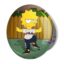 آینه جیبی خندالو طرح سیمپسون ها The Simpsons مدل تاشو کد 3370