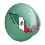 آینه جیبی خندالو طرح پرچم مکزیک مدل تاشو کد 20483