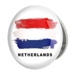 آینه جیبی خندالو طرح پرچم هلند مدل تاشو کد 20469