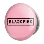 آینه جیبی خندالو طرح گروه بلک پینک Black Pink مدل تاشو کد 3118