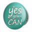 آینه جیبی خندالو طرح Yes You Can مدل تاشو کد 10046