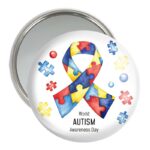آینه جیبی خندالو مدل اتیسم Autism کد 26734