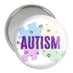 آینه جیبی خندالو مدل اتیسم Autism کد 26758