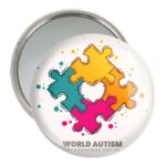 آینه جیبی خندالو مدل اتیسم Autism کد 26760