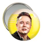 آینه جیبی خندالو مدل ایلان ماسک Elon Musk  کد 10913
