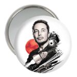 آینه جیبی خندالو مدل ایلان ماسک Elon Musk  کد 10917