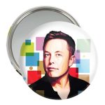 آینه جیبی خندالو مدل ایلان ماسک Elon Musk  کد 10918