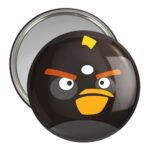 آینه جیبی خندالو مدل بمب پرندگان خشمگین Angry Birds  کد 13858