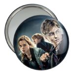 آینه جیبی خندالو مدل رون و هرمیون و هری پاتر Harry Potter  کد 2915
