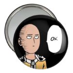 آینه جیبی خندالو مدل سایتاما انیمه مرد تک مشتی One Punch Man  کد 10520