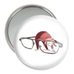 آینه جیبی خندالو مدل عینک گمشده  کد 5426