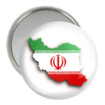 آینه جیبی خندالو مدل پرچم ایران  کد 20505