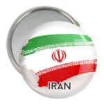 آینه جیبی خندالو مدل پرچم ایران  کد 20506