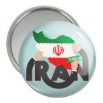 آینه جیبی خندالو مدل پرچم ایران  کد 20512
