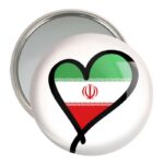 آینه جیبی خندالو مدل پرچم ایران  کد 20518