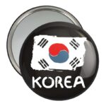 آینه جیبی خندالو مدل پرچم کره جنوبی  کد 20558
