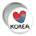 آینه جیبی خندالو مدل پرچم کره جنوبی  کد 20559