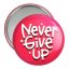 آینه جیبی خندالو مدل Never Give Up  کد 10043