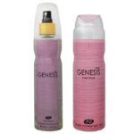 بادی اسپلش زنانه عماد آرا مدل Genesis Pink حجم 250 میلی لیتر به همراه اسپری بدن زنانه عماد آرا مدل Genesis Pink حجم 200 میلی لیتر