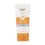 کرم ضد آفتاب بی رنگ اوسرین +SPF50 مدل Sensitive Protect مناسب پوست های حساس حجم 50 میلی لیتر