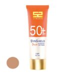 کرم ضد آفتاب رنگی ساین اسکین SPF 50 مدل Syn Shield ‌مناسب برای پوست‌های چرب حجم 50 میلی‌لیتر