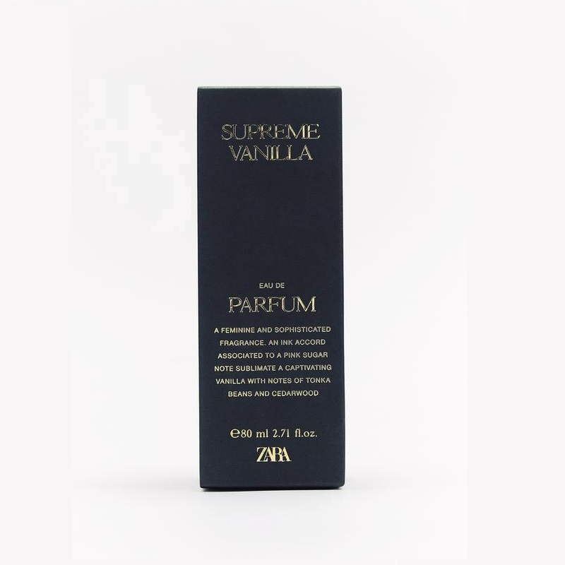 عطر زنانه زارا مدل سوپر وانیلا  حجم 80 میلی لیتر کد 0613